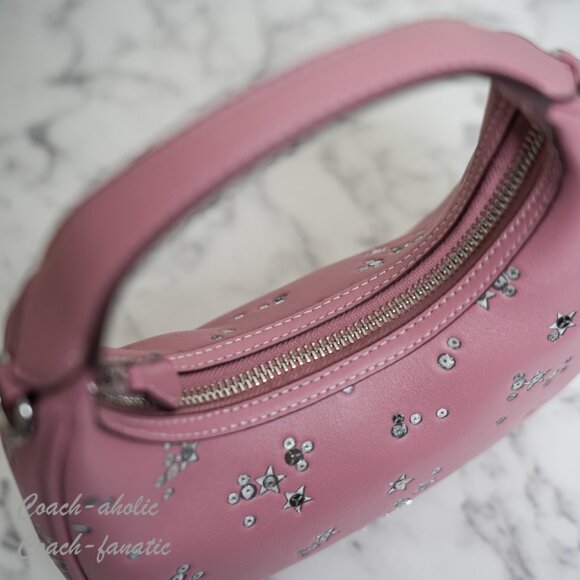 NWT Coach CCE63 Carmen Mini Crossbody Bag With Star Print - Picture 8 of 10